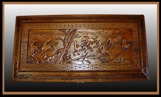 Asian Camphor Wood Trunk Lid