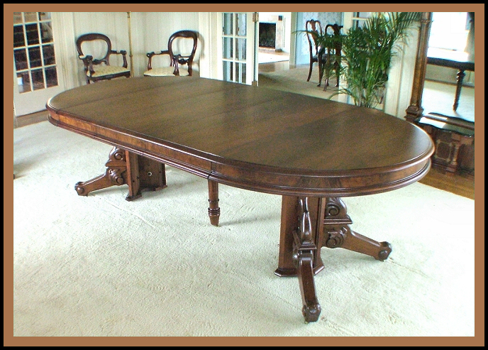 Victorian Walnut Table, Hander Woodworking 