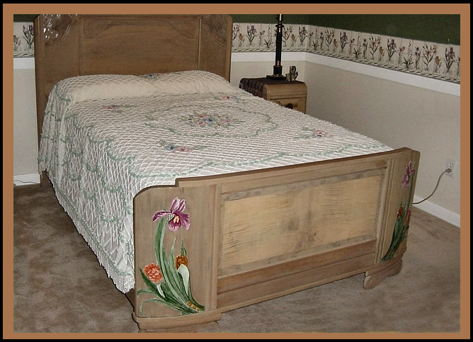 Art Deco Bed, Hander Woodworking