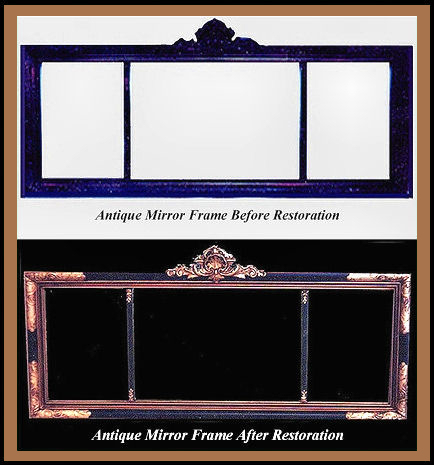 Antique Mirror Frame, Hander Woodworking