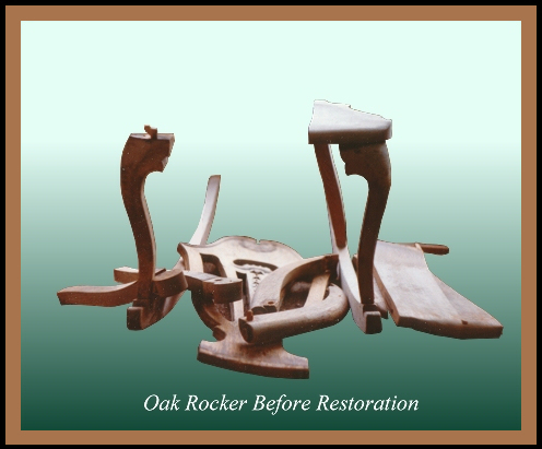 Broken Oak Rocker, Hander Woodworking