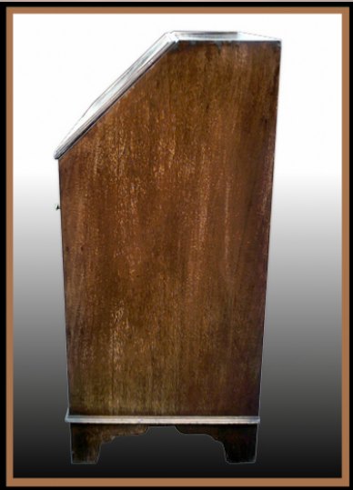 Cuban Mahogany Drop Front Desk, Hander Woodworking