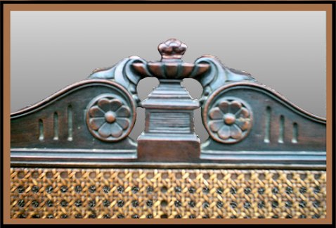 1920"s Federal Period Reproduction Settee, Hander Woodworking