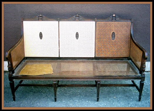 1920"s Federal Period Reproduction Settee, Hander Woodworking