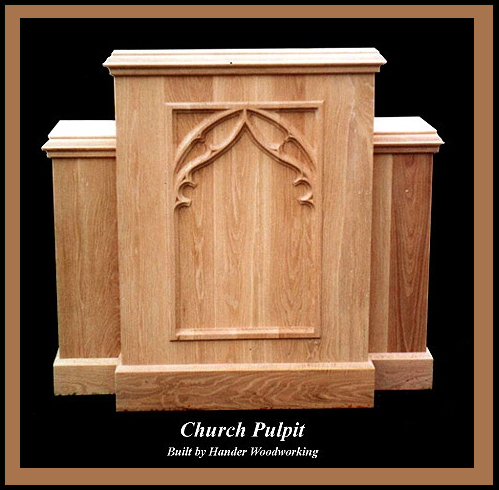Oak Pulpit, Hander Woodworking