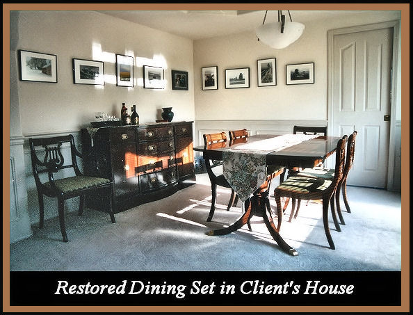 Restored dining room set