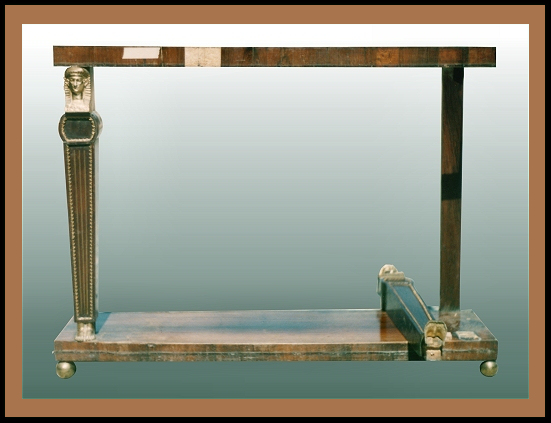 Victorian Egyptian Theme Rosewood Table, Hander Woodworking