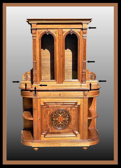 Walnut Bureau, Hander Woodworking