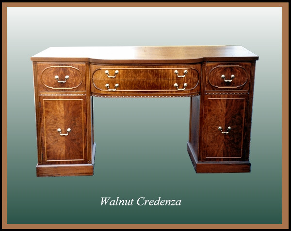 Walnut Credenza, Hander Woodworking