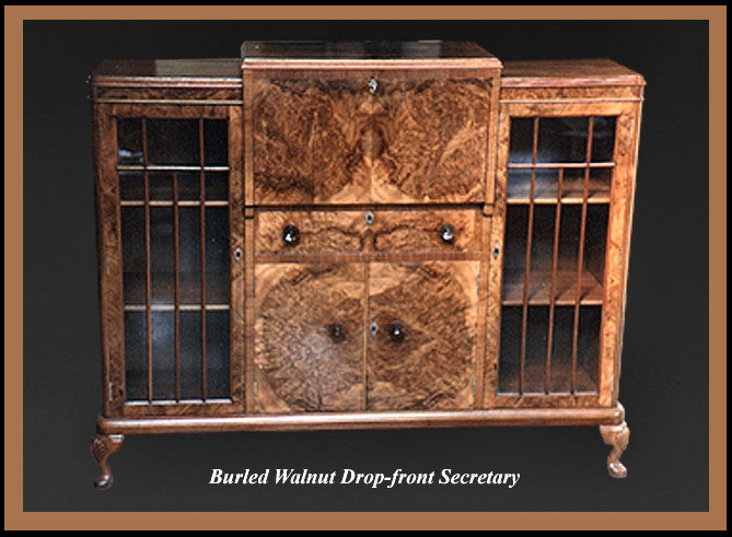 Walnut Secretary, Hander Woodworking